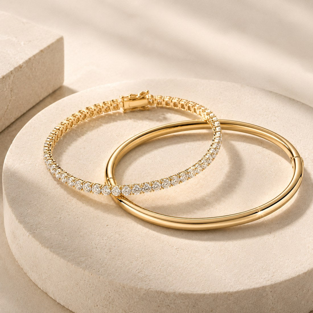 Lab grown diamond bracelets