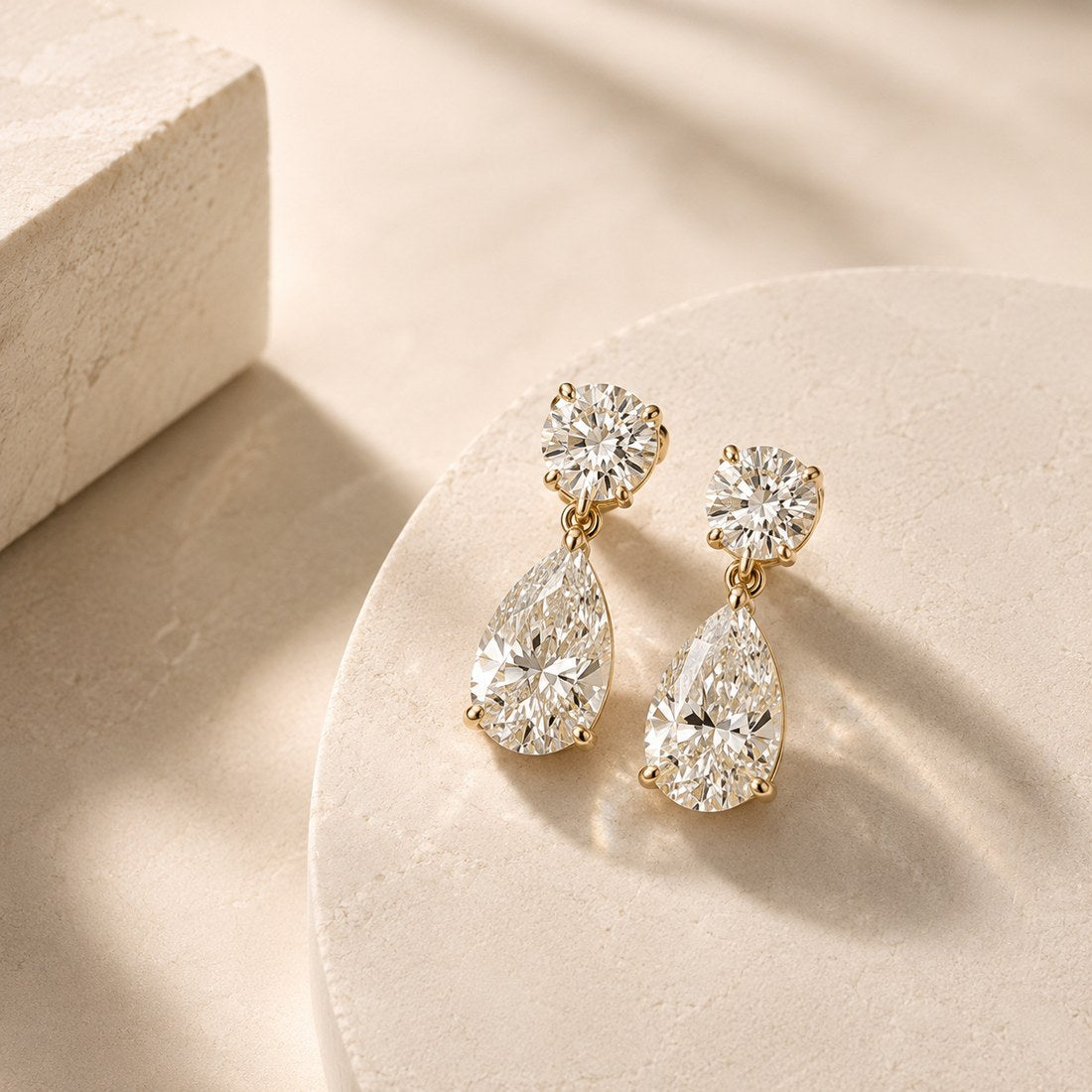 Lab grown diamond earrings